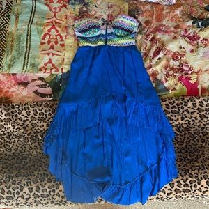 AKIRA boho high/low dress